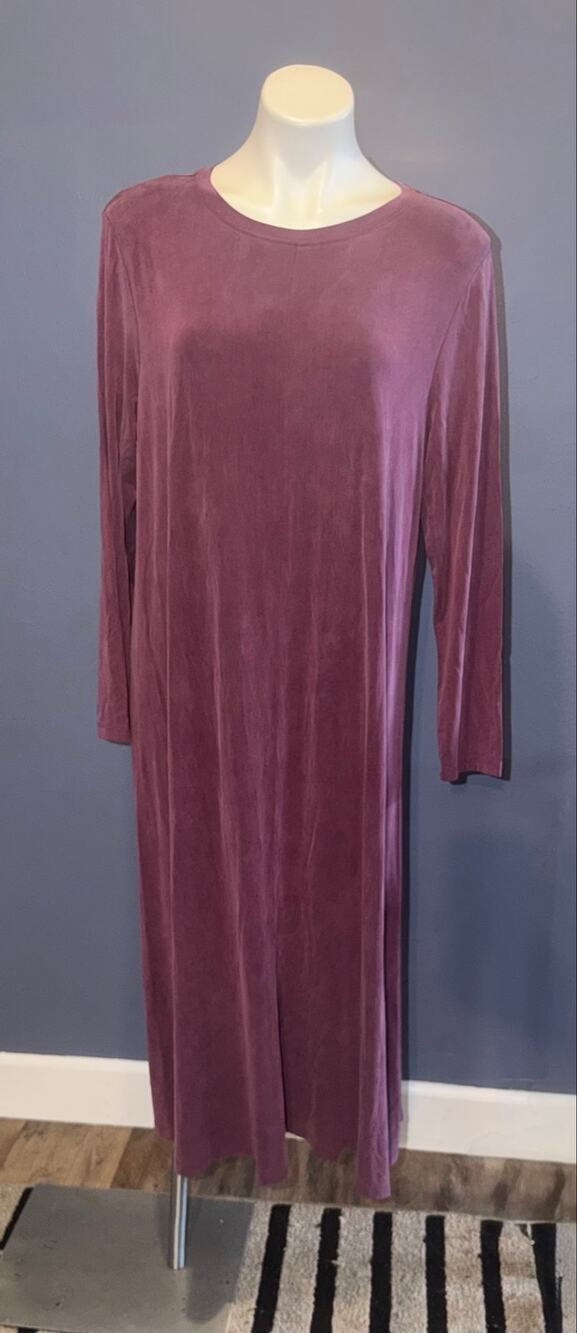 Eileen Fisher crew neck long sleeve dress